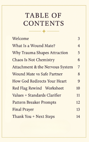 Stop Attracting Your Wound Mate™ — 23-Page Emotional Healing Guide