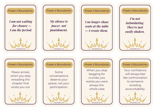 Healed Love Era™ Printable Affirmation Cards (60-Card Deck)